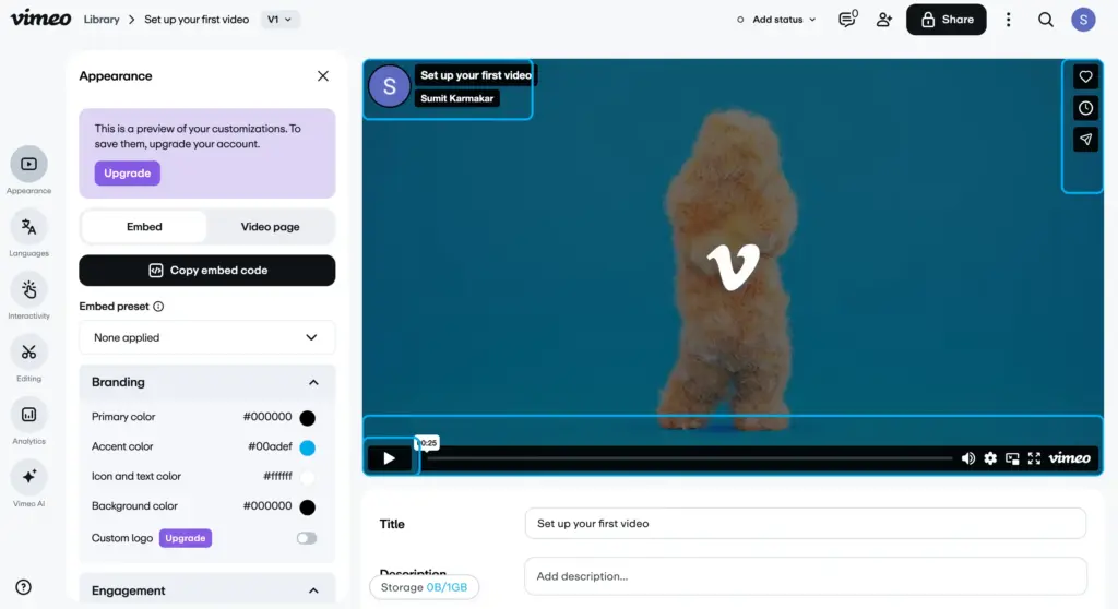 Vimeo branding