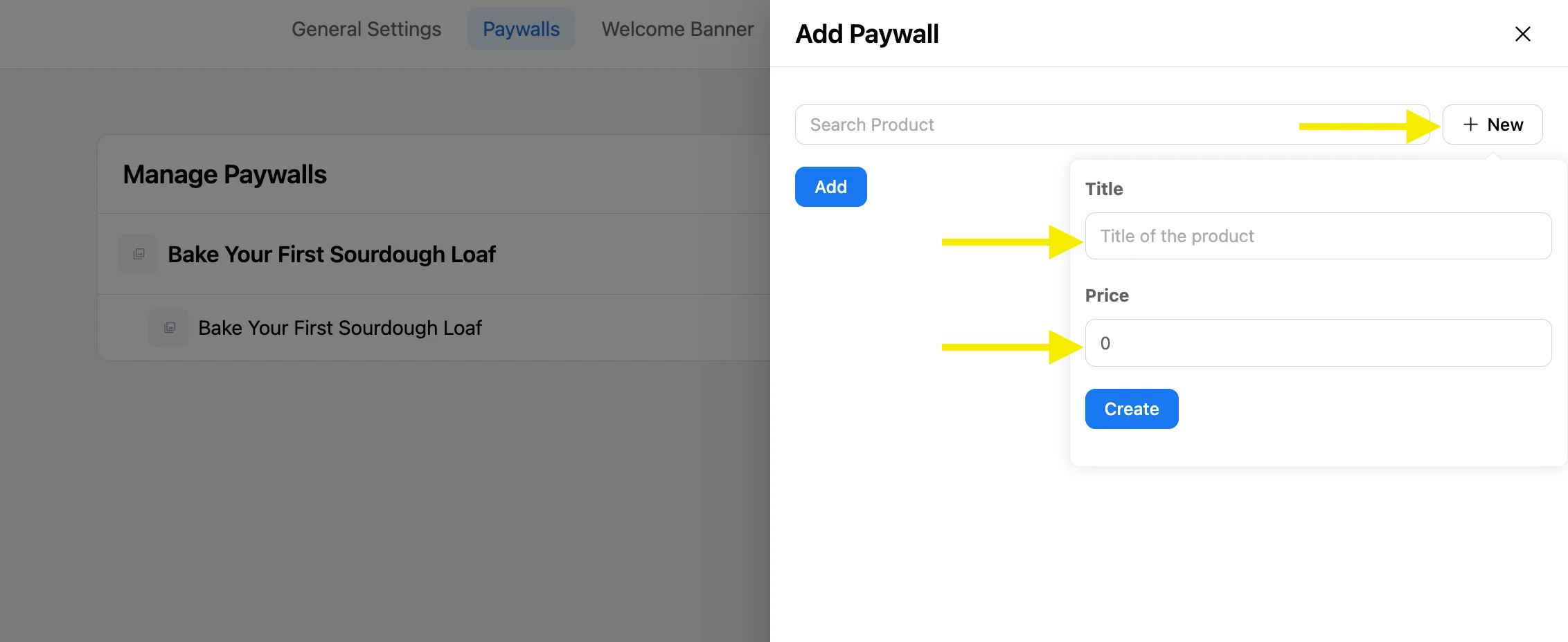 FluentCart product connected to a FluentCommunity course paywall setting