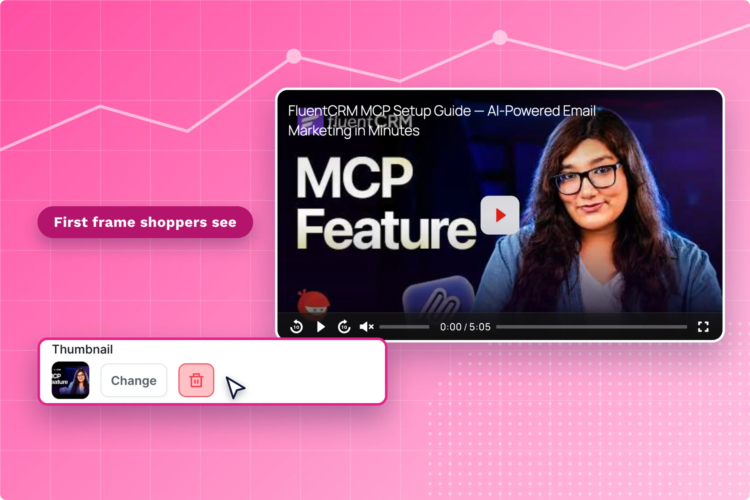 FluentPlayer custom thumbnail option. 